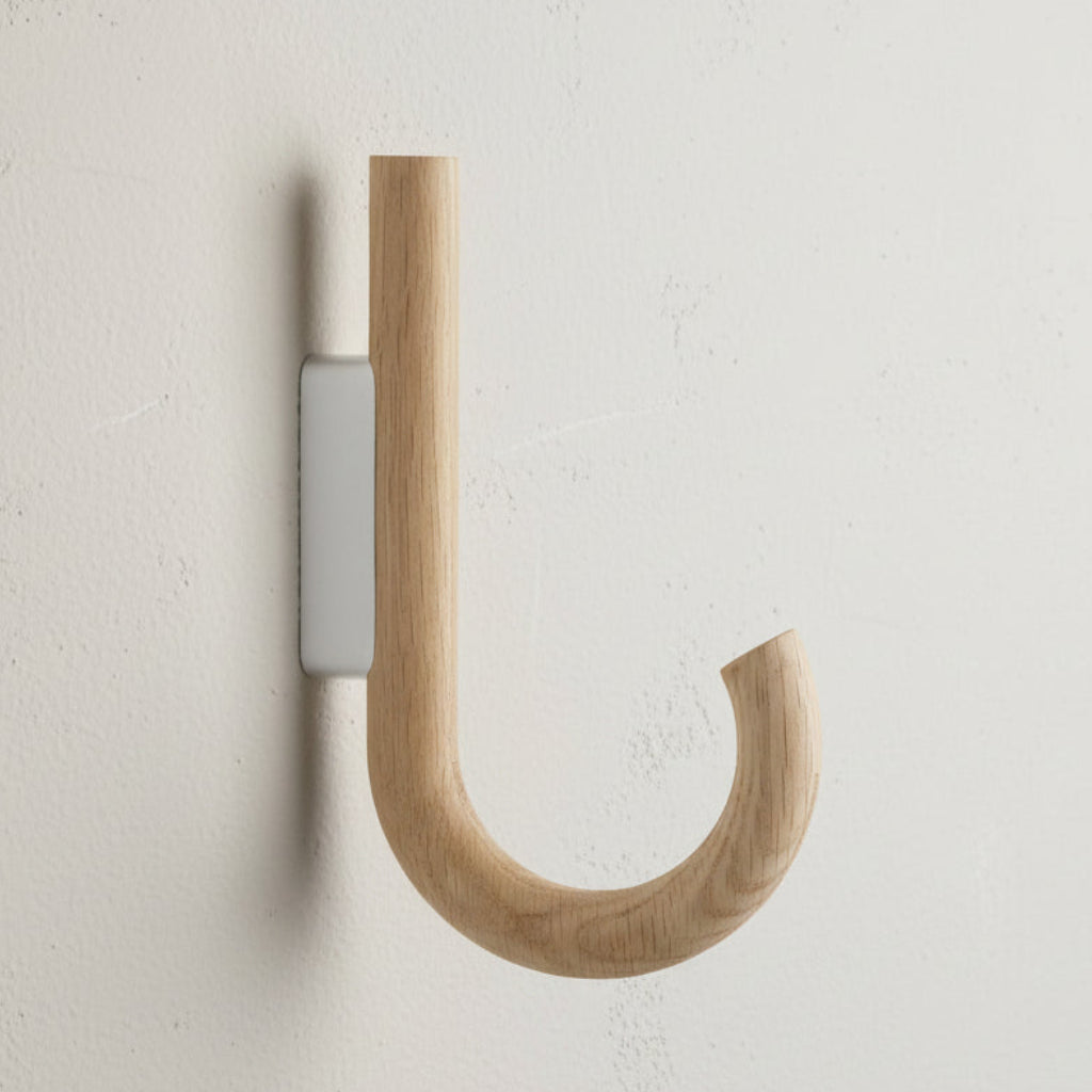 HOOK Big, oak-chrome