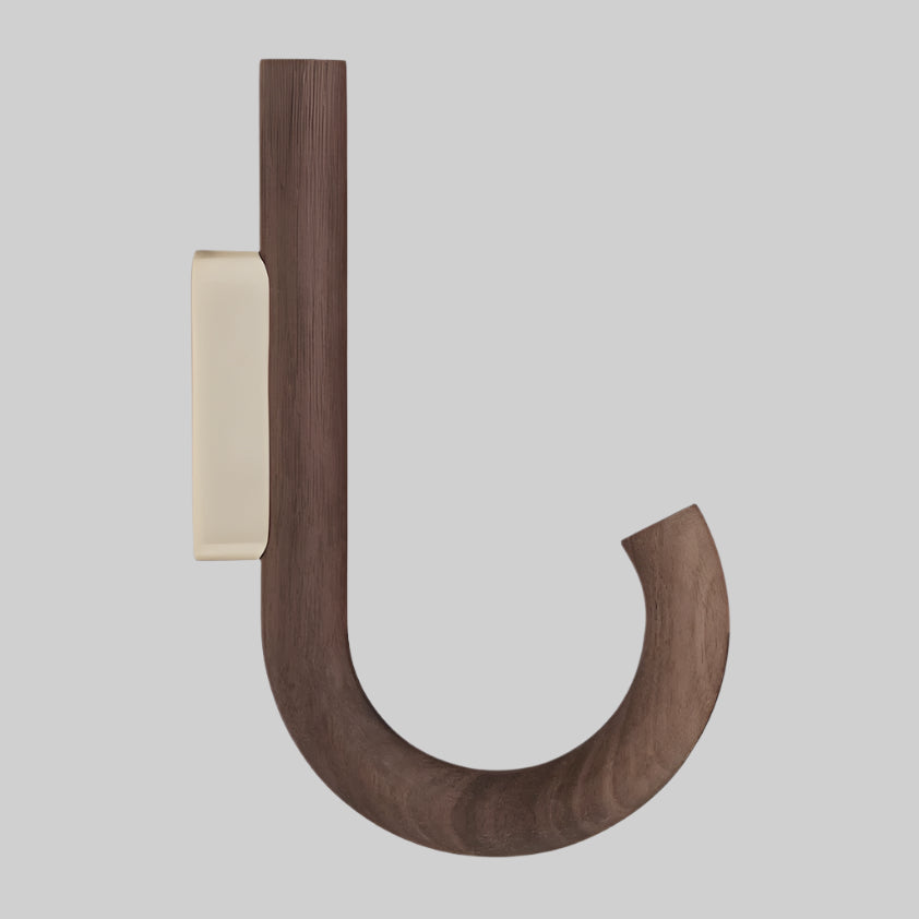 HOOK Big, walnut-brass