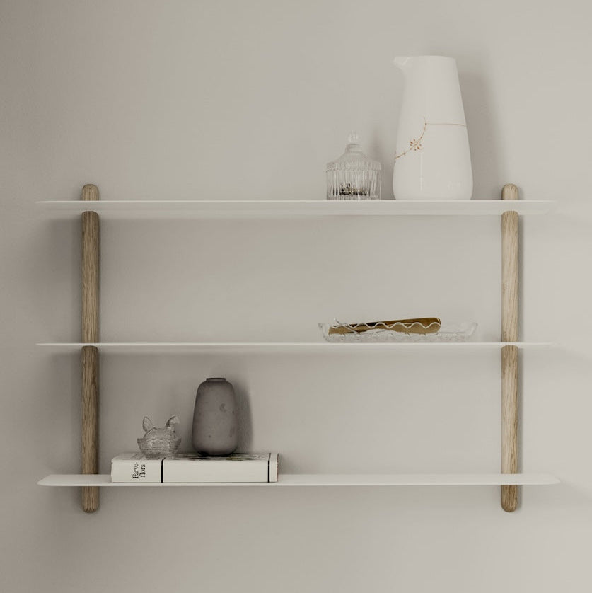 NIVO Shelf Small A - light oak/white