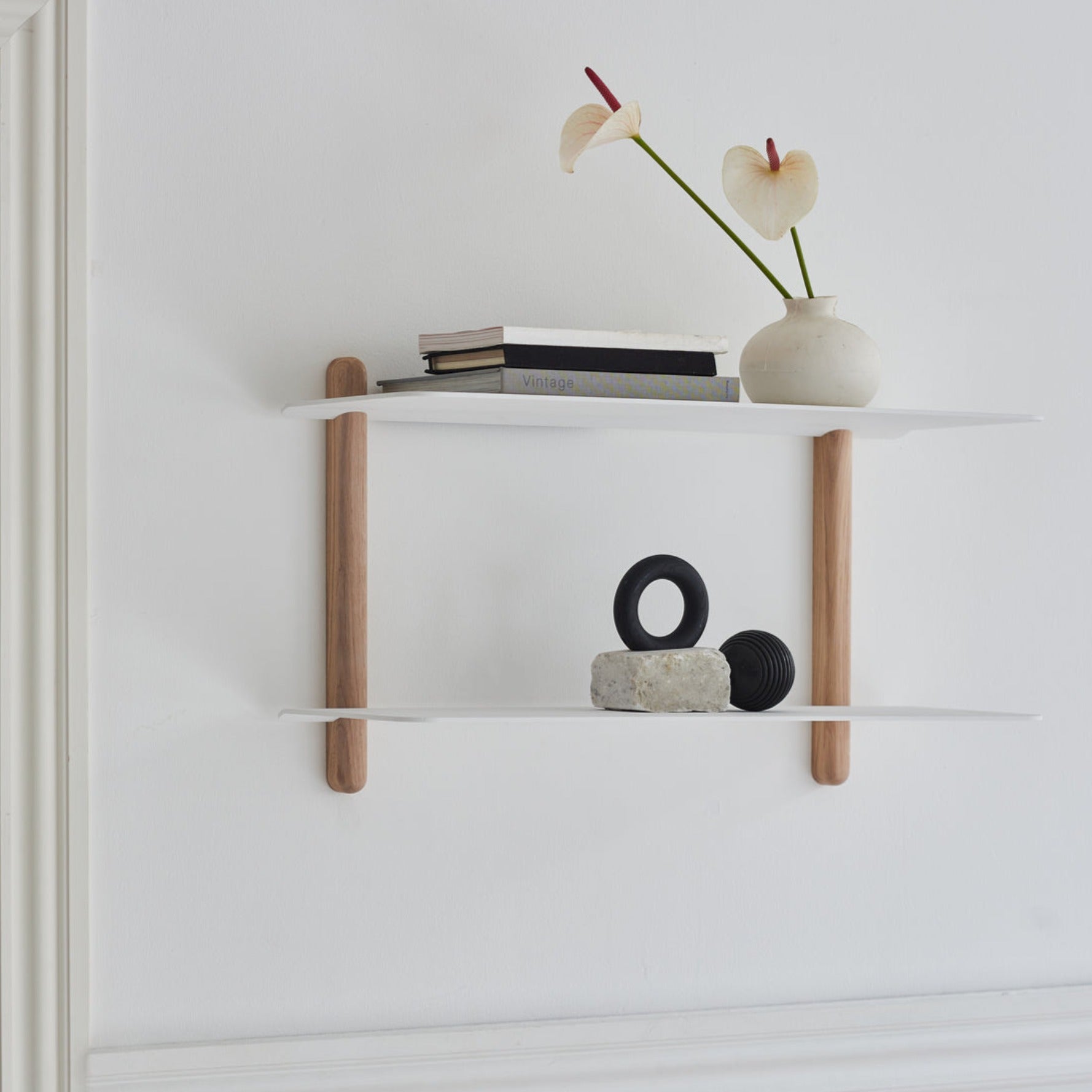 NIVO Shelf Large F - light oak / white