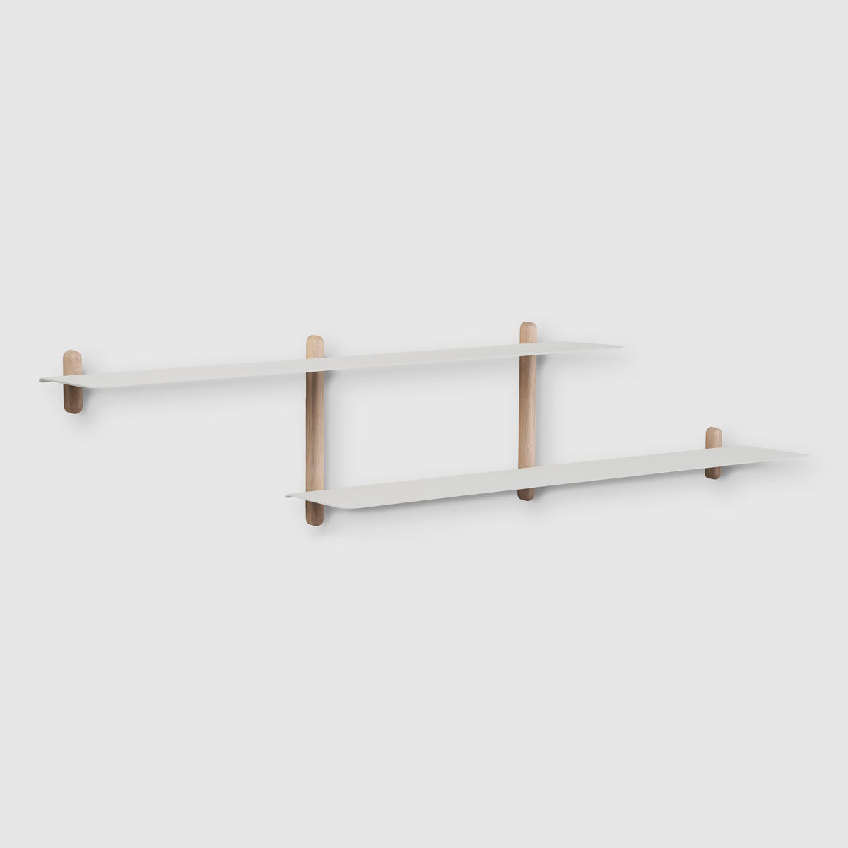 NIVO Shelf Large H - light oak / white