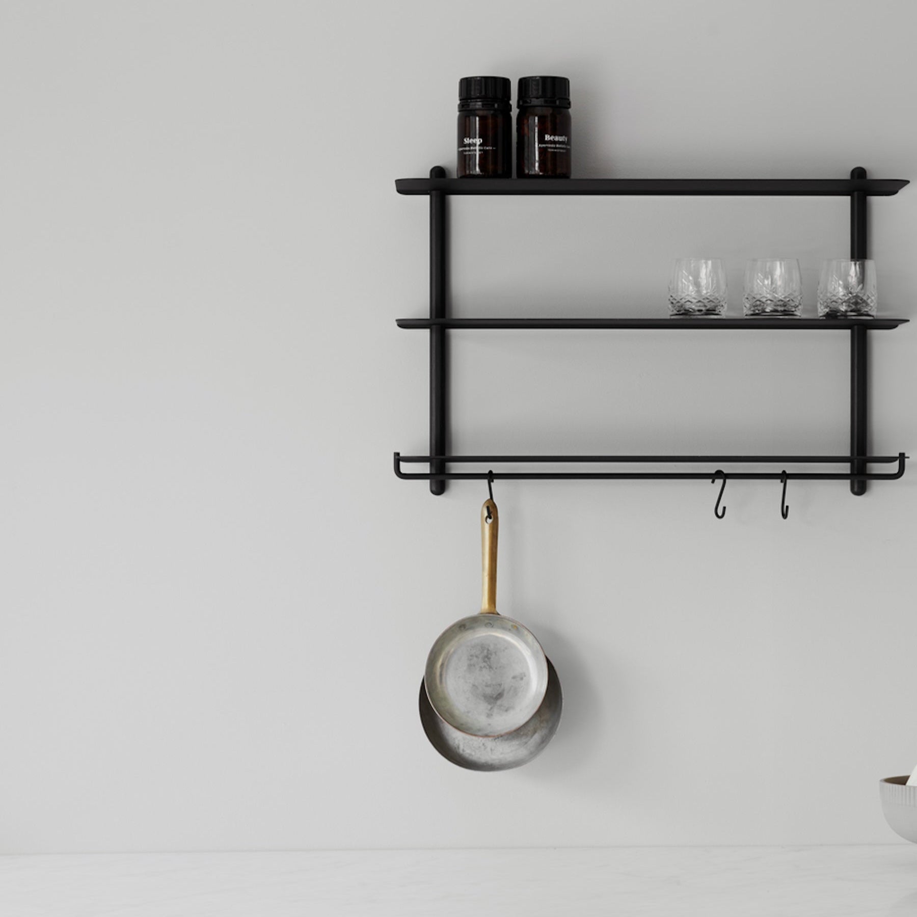 NIVO Shelf Small A - black ash/black