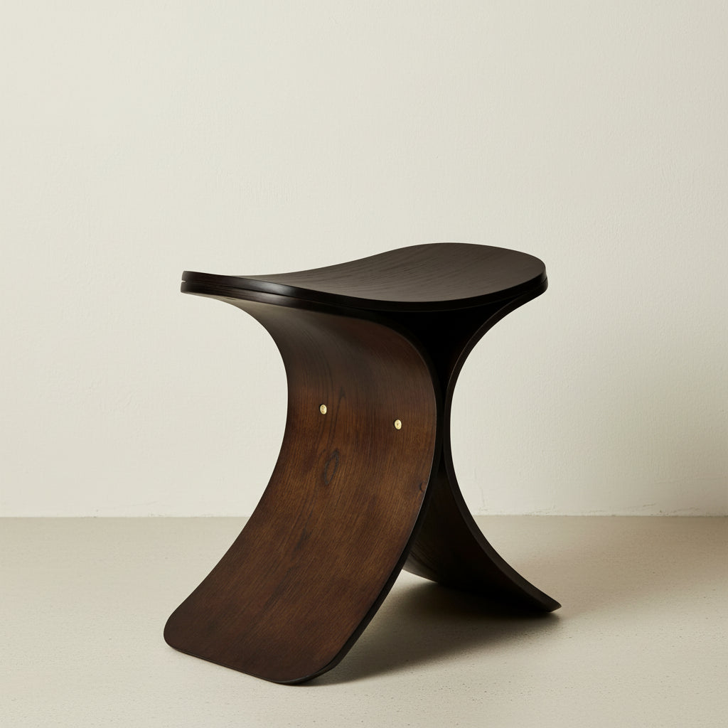 Luno Stool Dark Oak