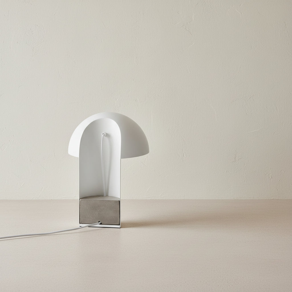 LEERY table lamp, white