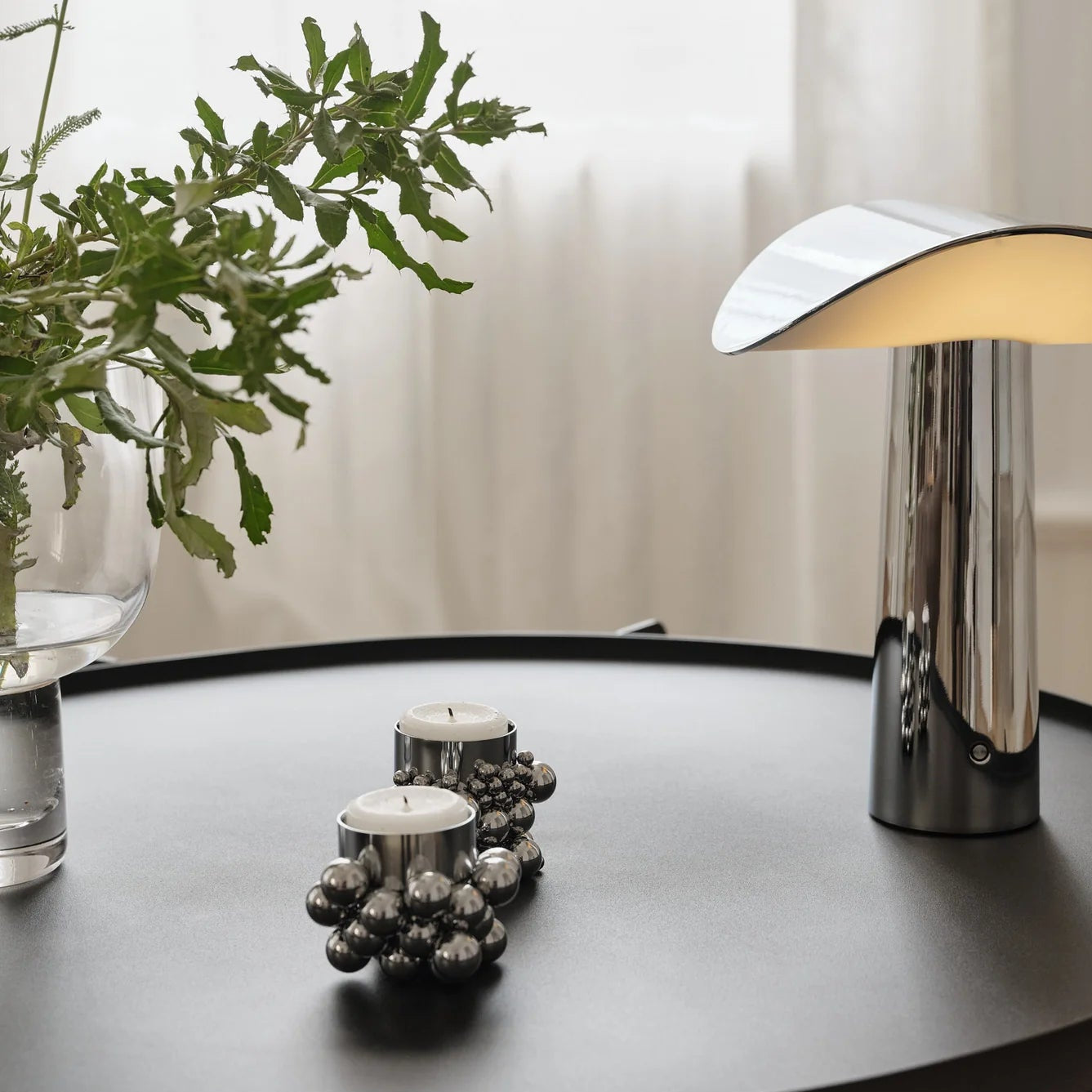 MOLEKYL tealight, chrome