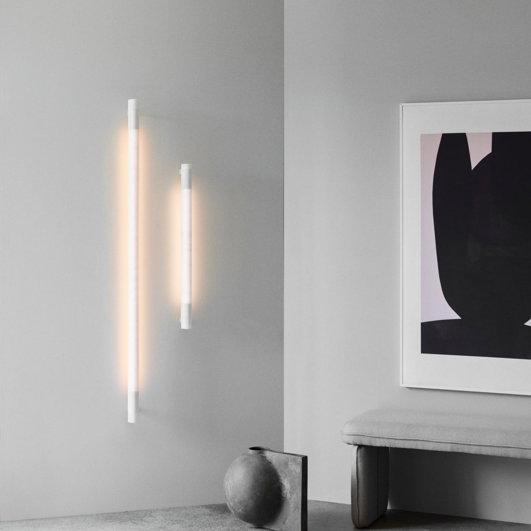Radent wall lamp short white*