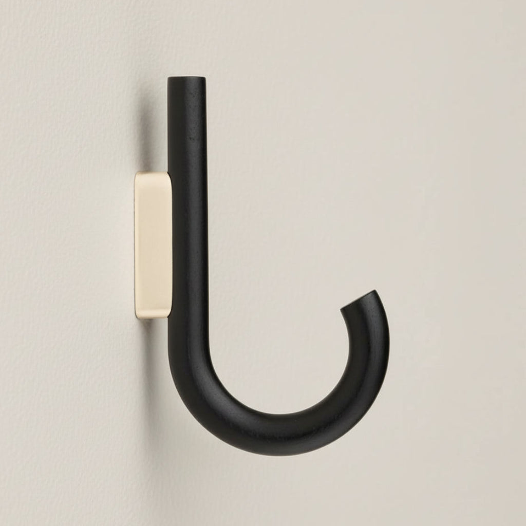 HOOK Big, black oak-brass