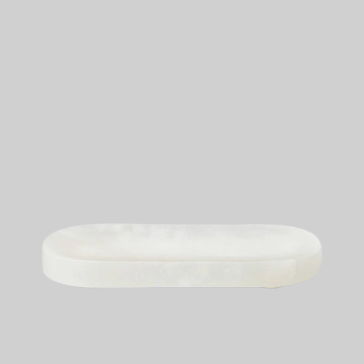 Marblelous oval tray - small, alabaster