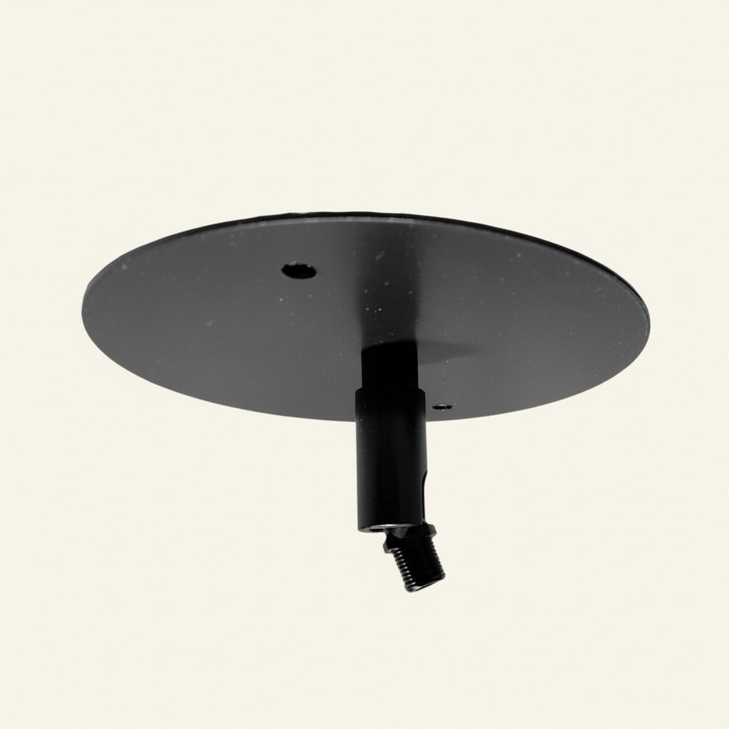 Ceiling Canopy - Angle for Chandeliers with Rods - Matte Black Finish