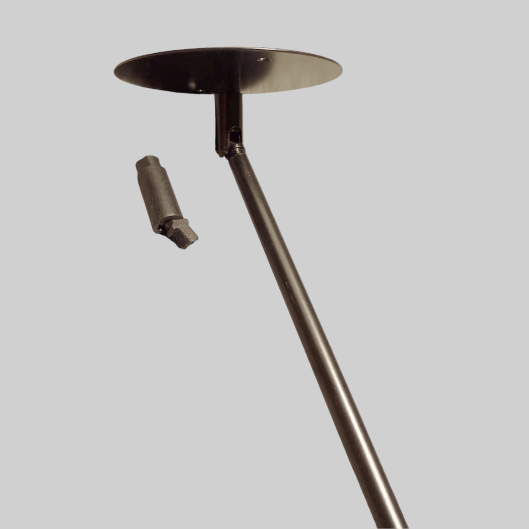 Ceiling Canopy - Angle for Chandeliers with Rods - Matte Black Finish