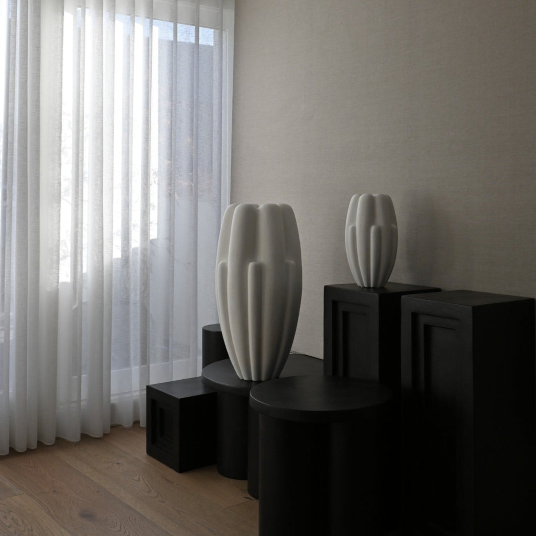 Bloom Slim Vase, Big - Bone White
