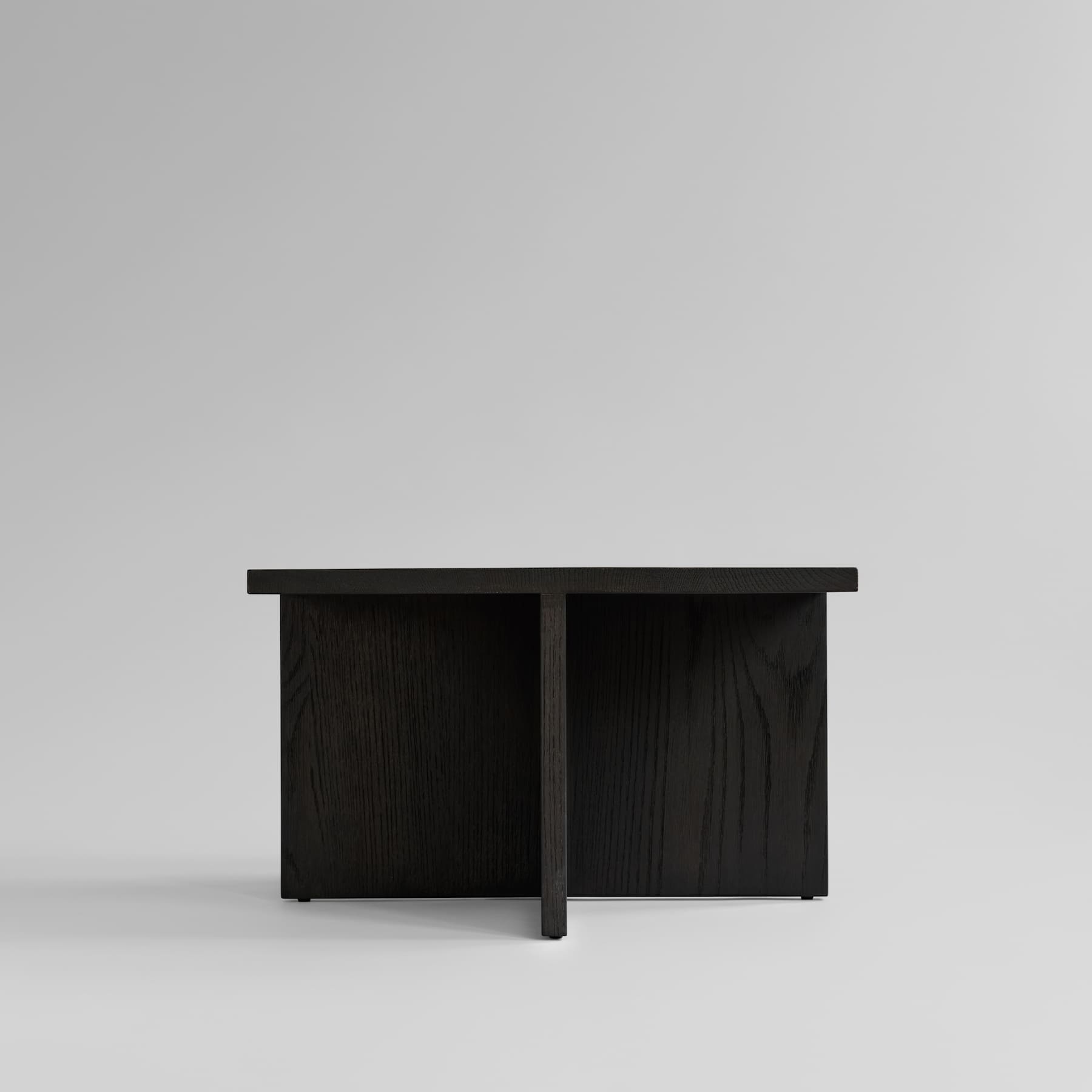 Brutus Coffee Table - Coffee-Black Oak