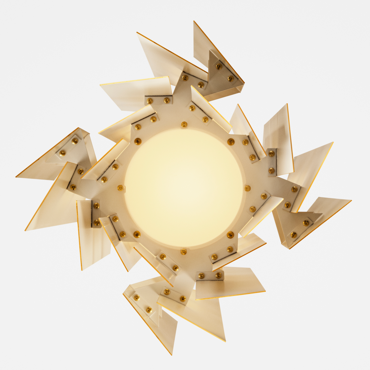 DIVAN 2 PENDANT 400 Brass