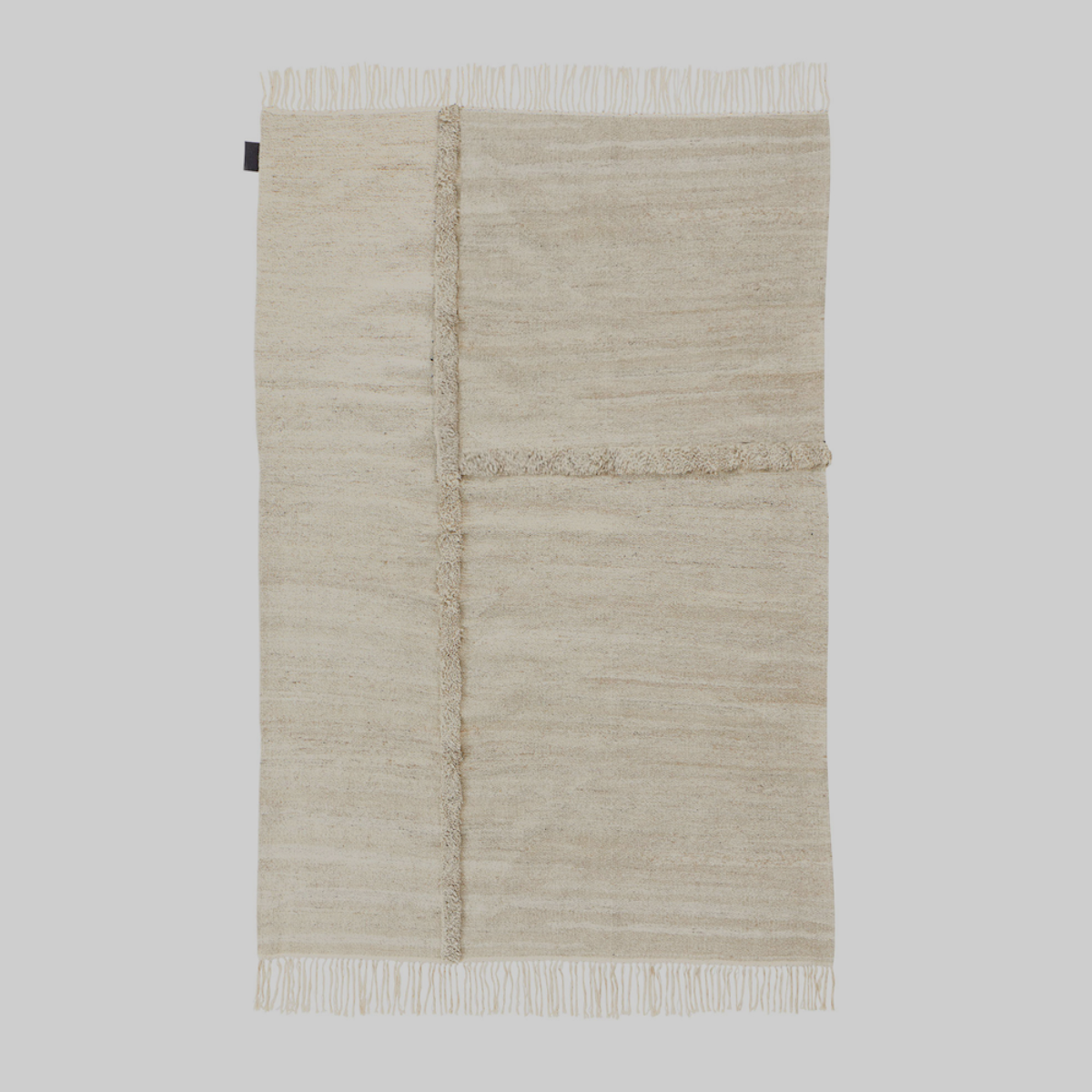 E-1027 White + White - Hand Woven Rug