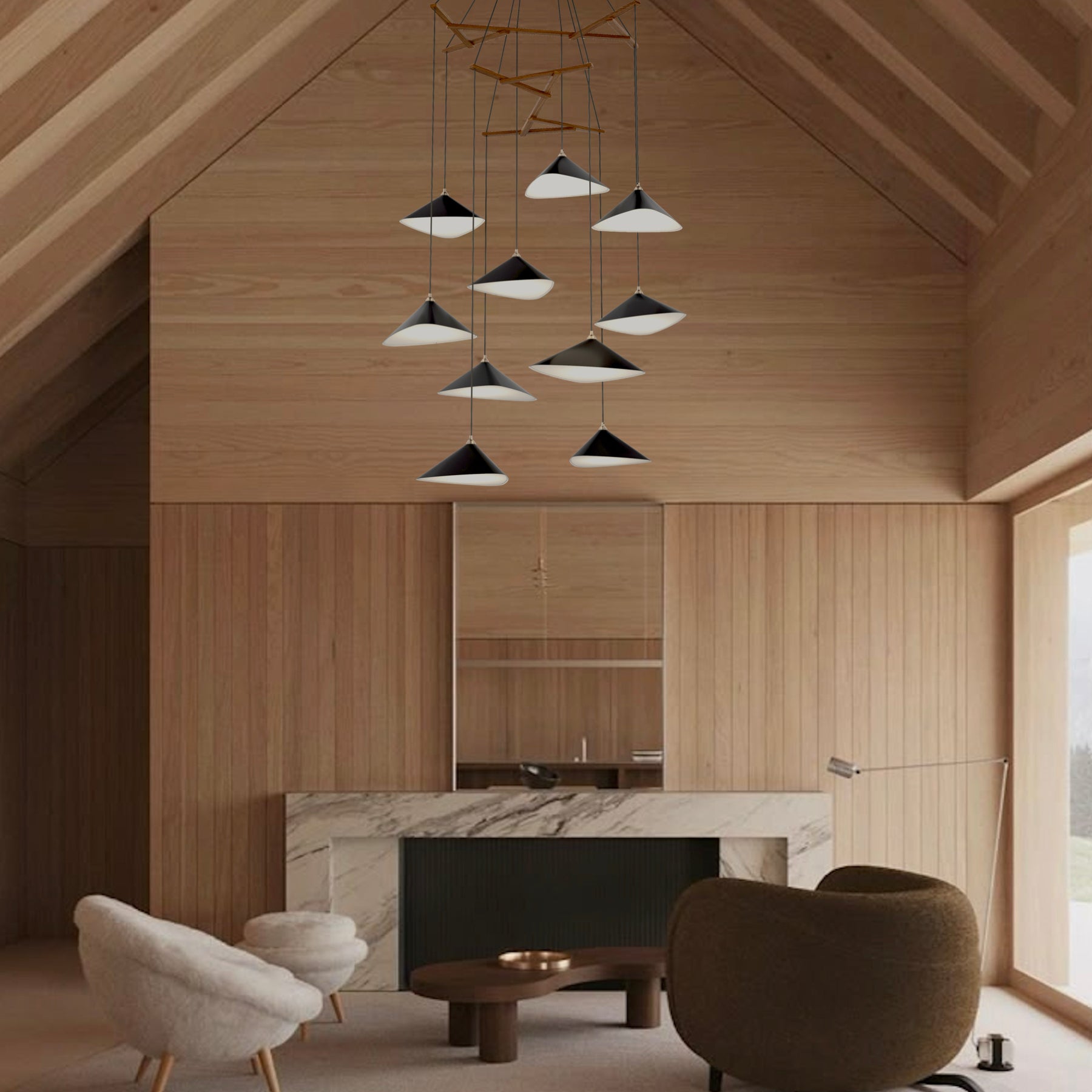Emily Chandelier, V10 - 5 Finish Options*
