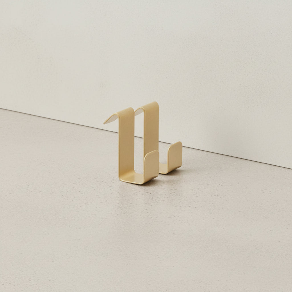 FLEX Wall System - Dark Oak & Brass