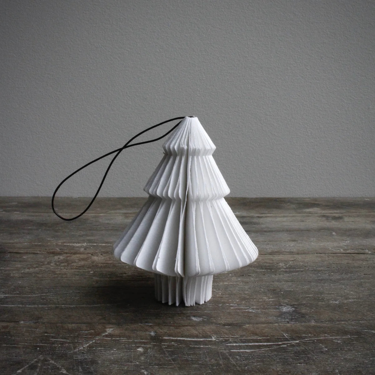 SUSTAIN folded ornament, tree white. (box of 6)