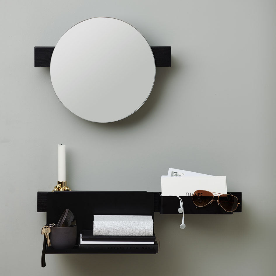 Flex side table - white & black