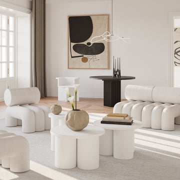 Orimono Vase, Medio - Bone White