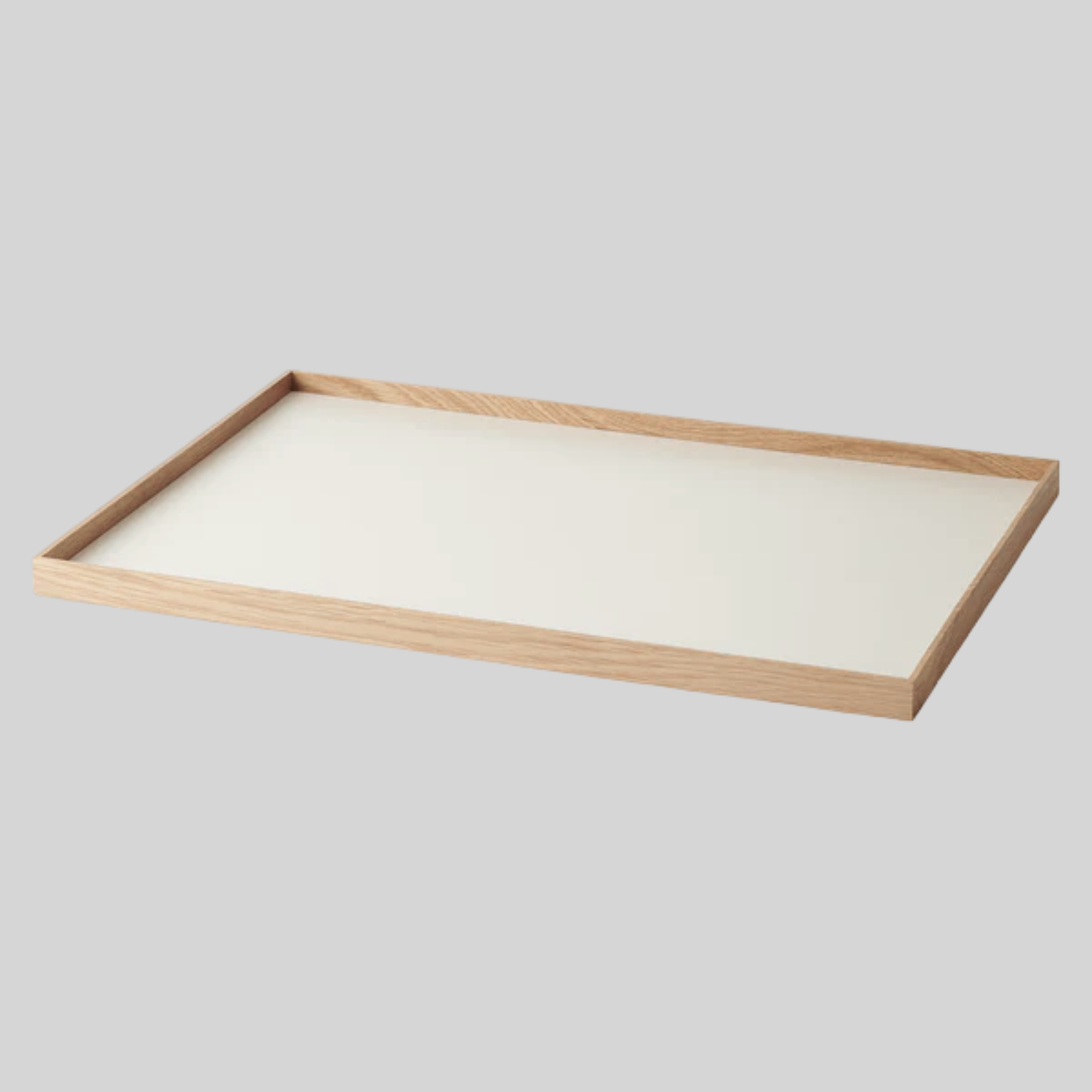 FRAME tray large, oak-beige