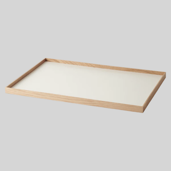 Frame tray large oak/beige