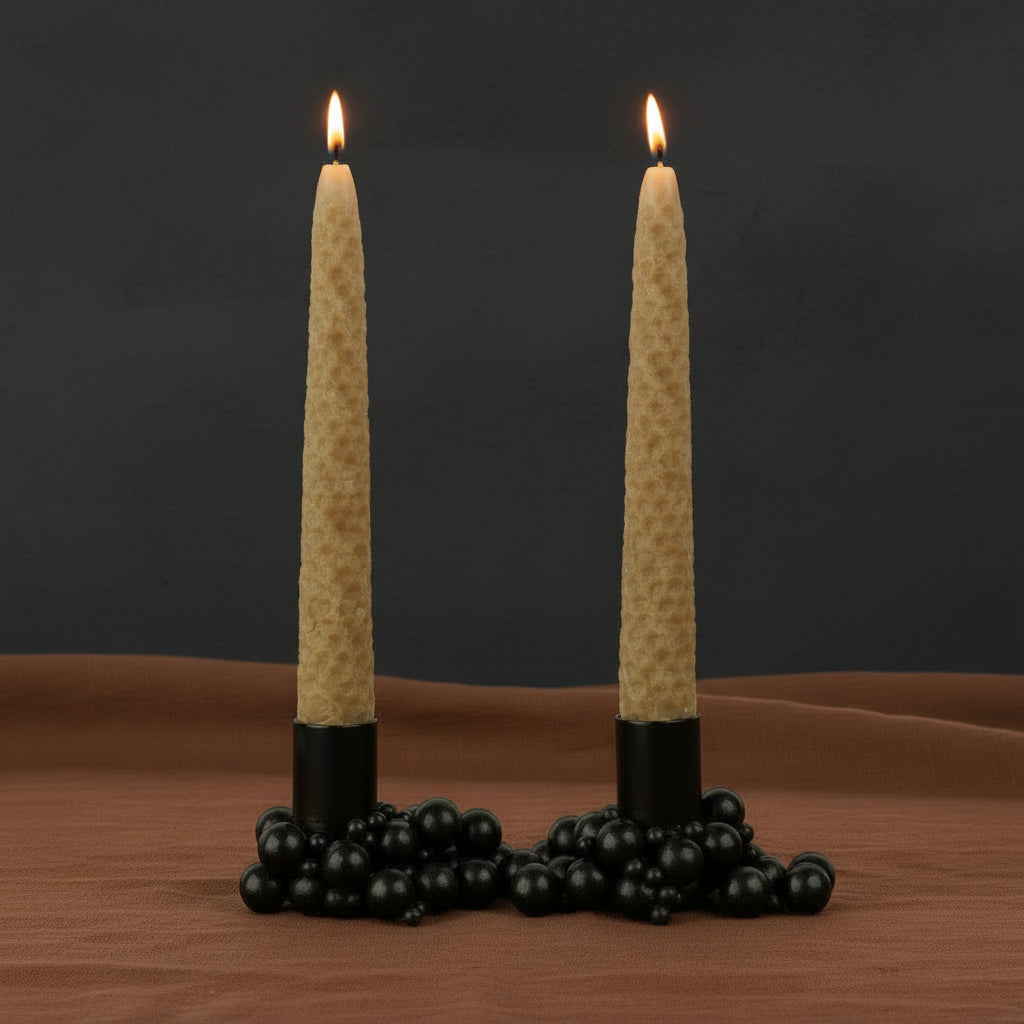 MOLEKYL candlelight set of 2, black