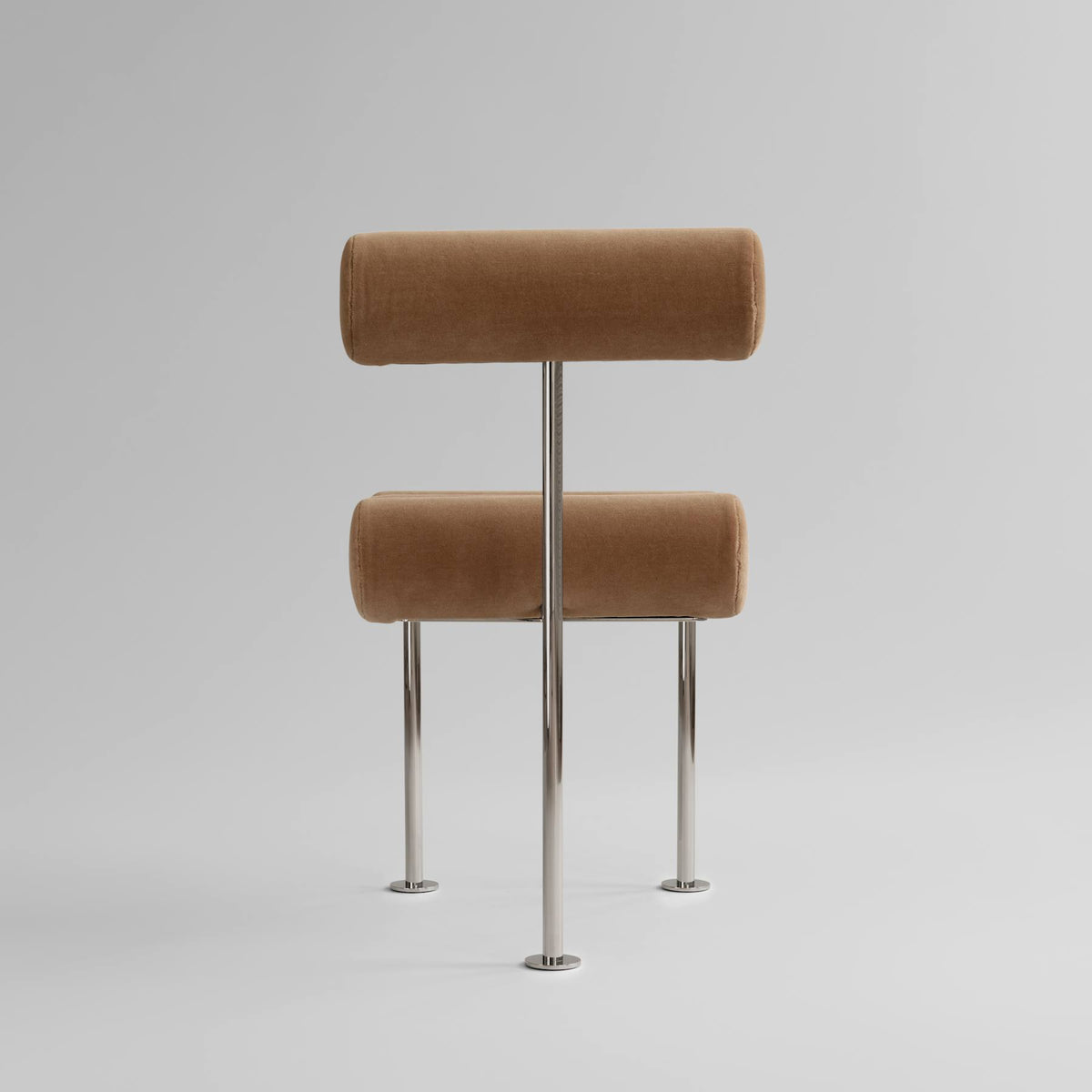 Hiro Dining Chair, Stainless Steel - Desert