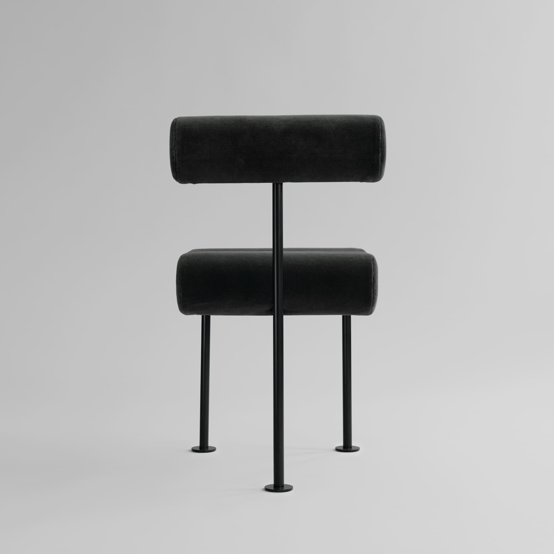 Hiro  Dining Chair, Black Frame - Peat