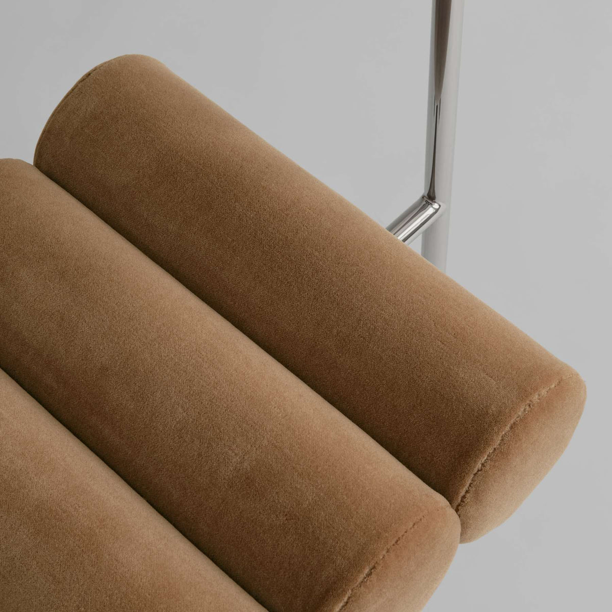 Hiro Dining Chair, Stainless Steel - Desert