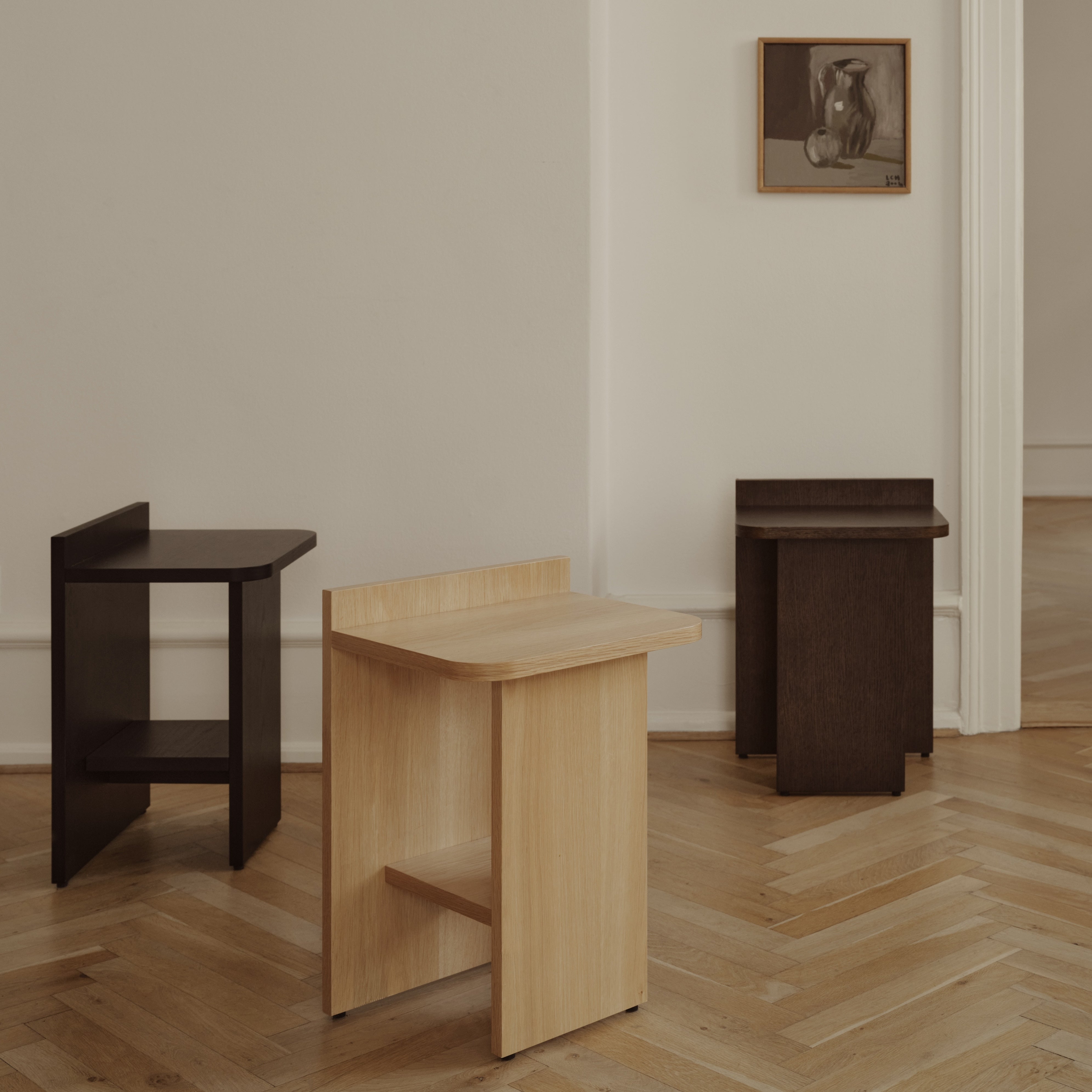 ISMO Side Table - Black Ash