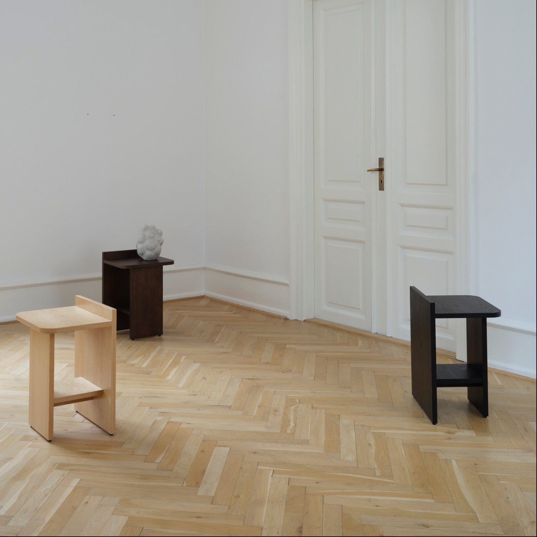 ISMO Side Table - Black Ash