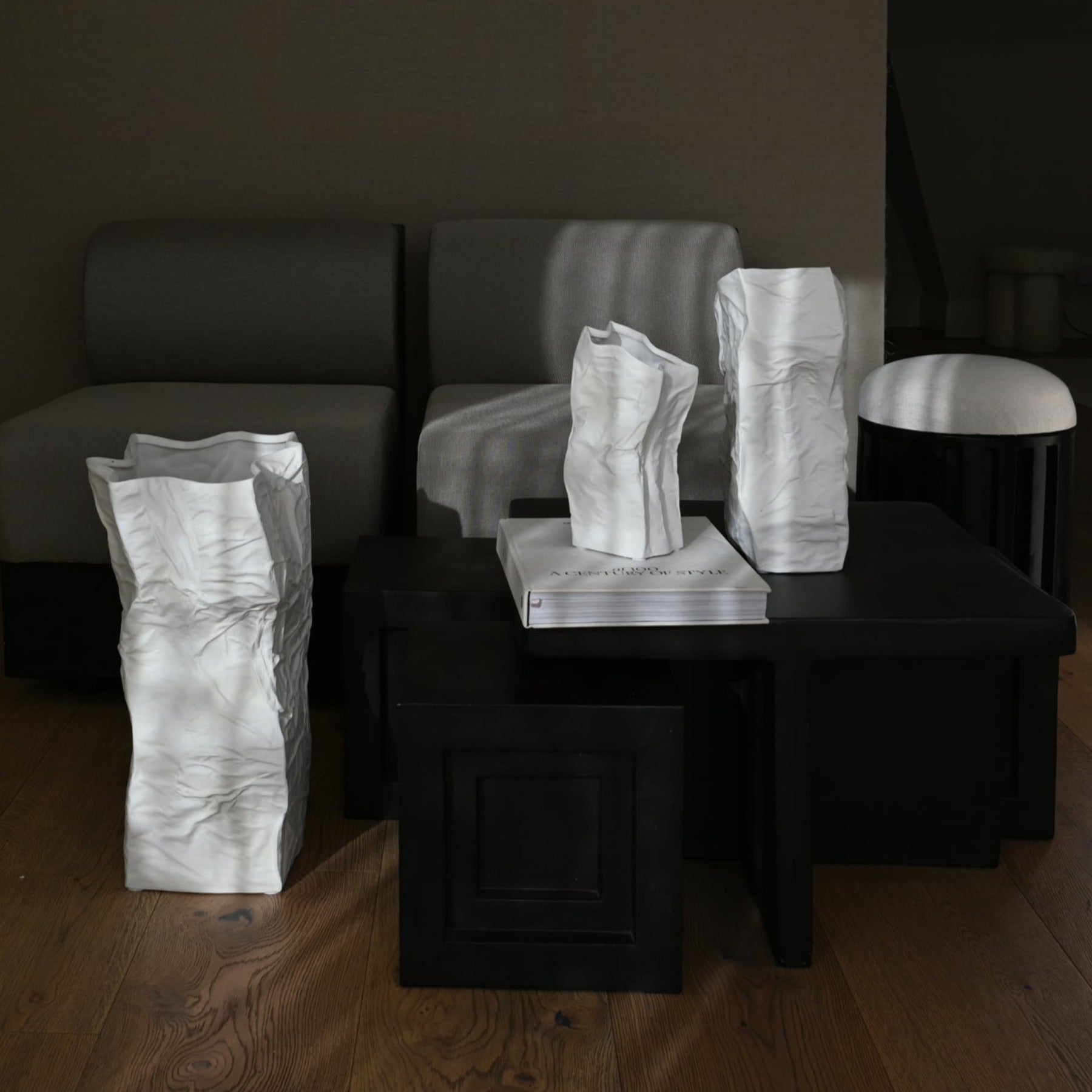 Kami Vase, Big - Bone White