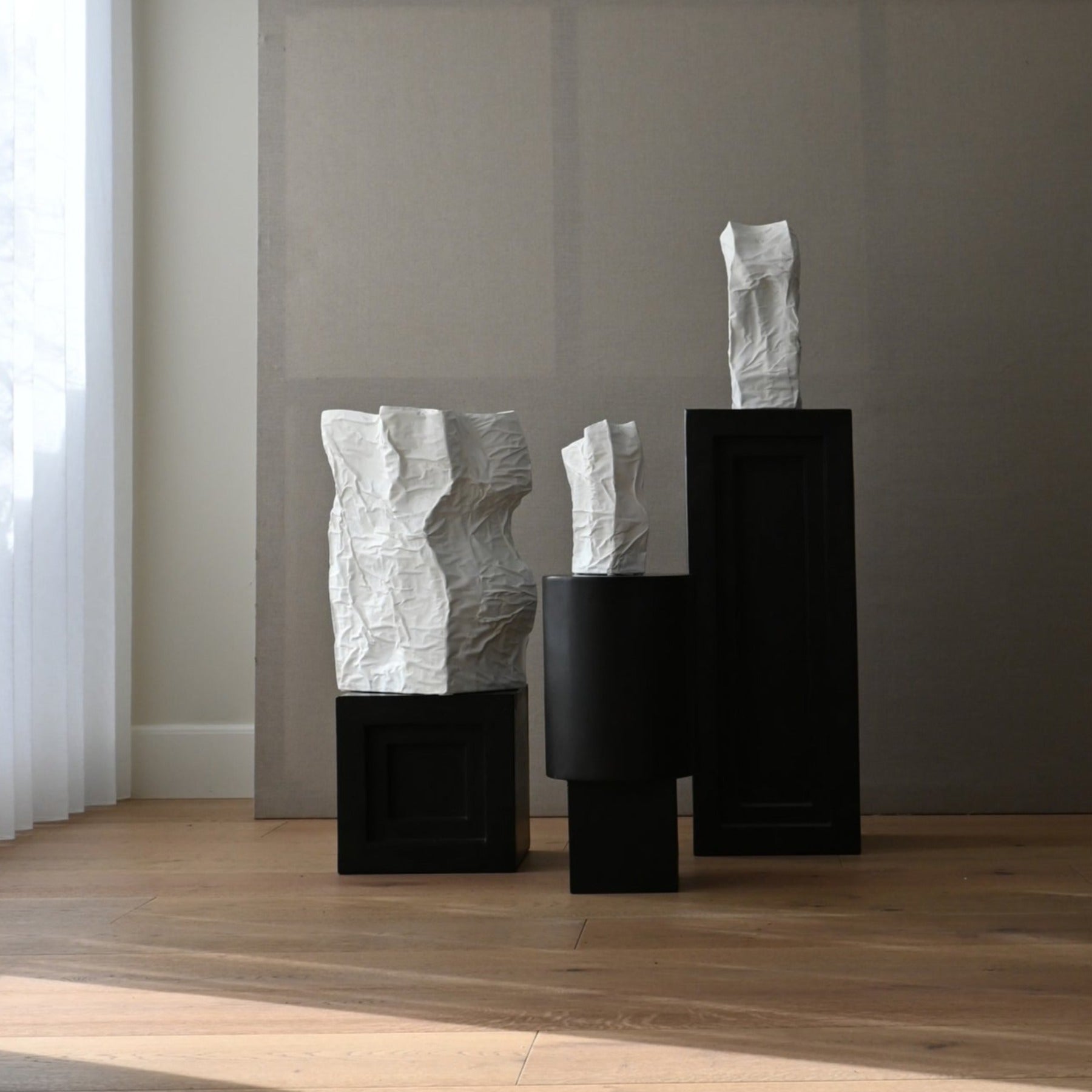 Kami Vase, Big - Bone White