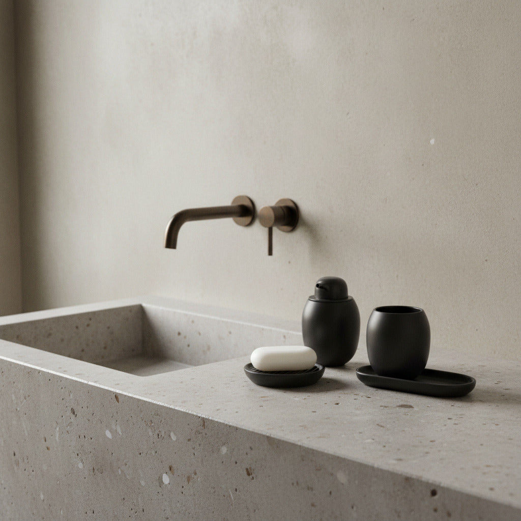 Fjord soap dish - black
