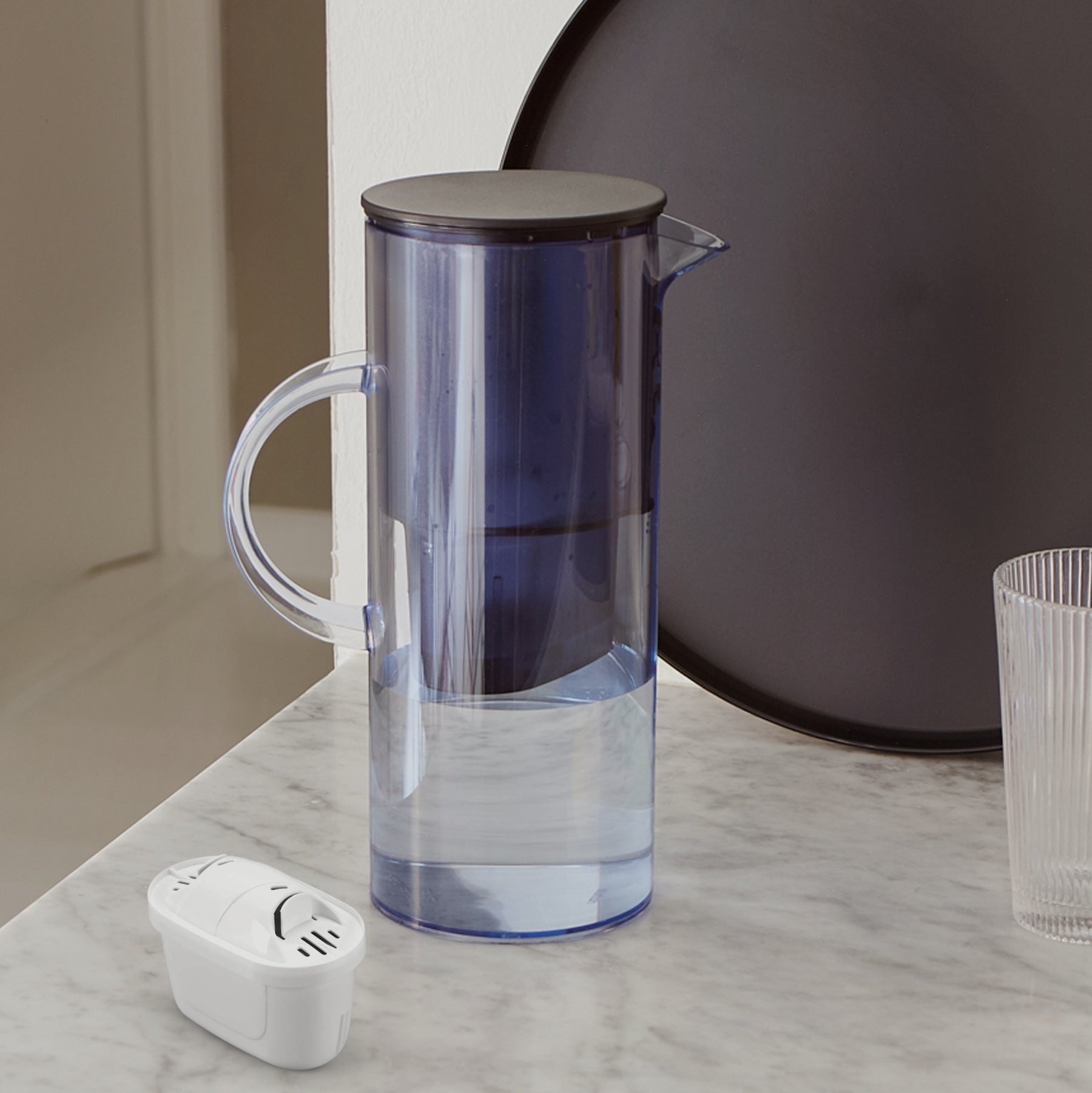 EM77 water filter jug - blue*