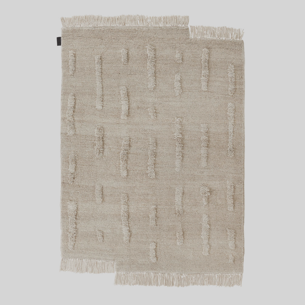 Laine, Natural White - Hand Knotted Rug