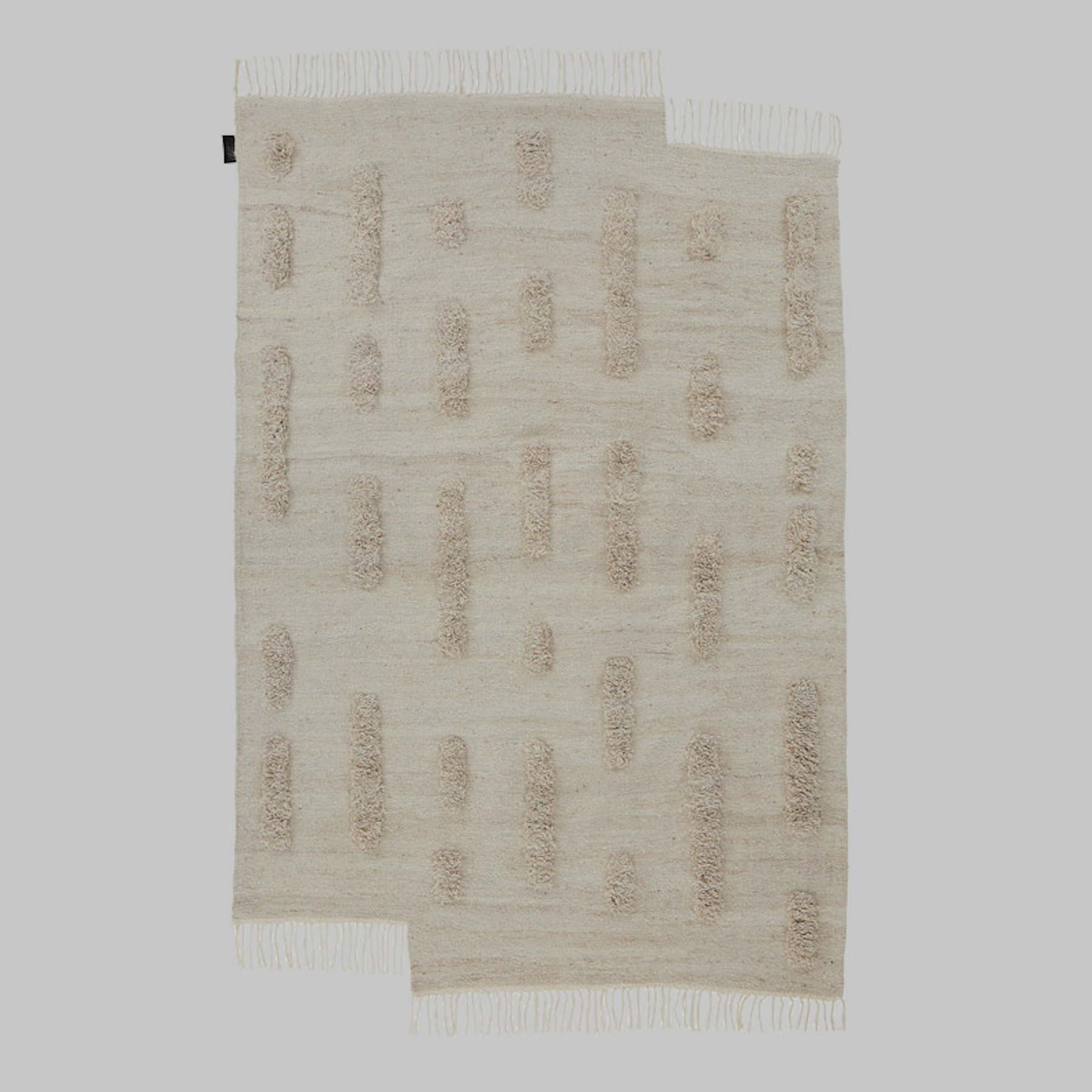 Laine - White + White - Hand Woven Rug