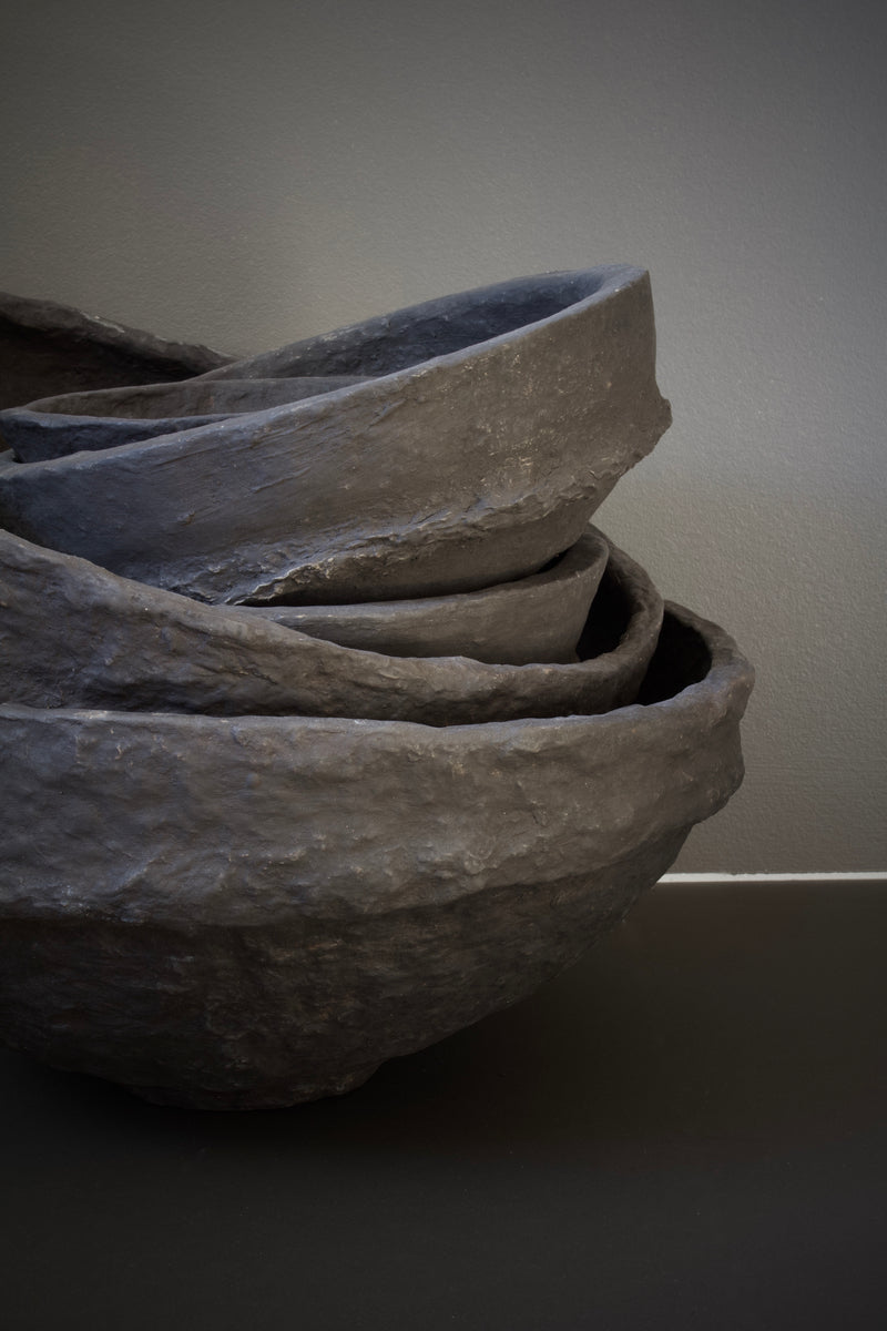 SUSTAIN Sculptural Bowl - large, brown