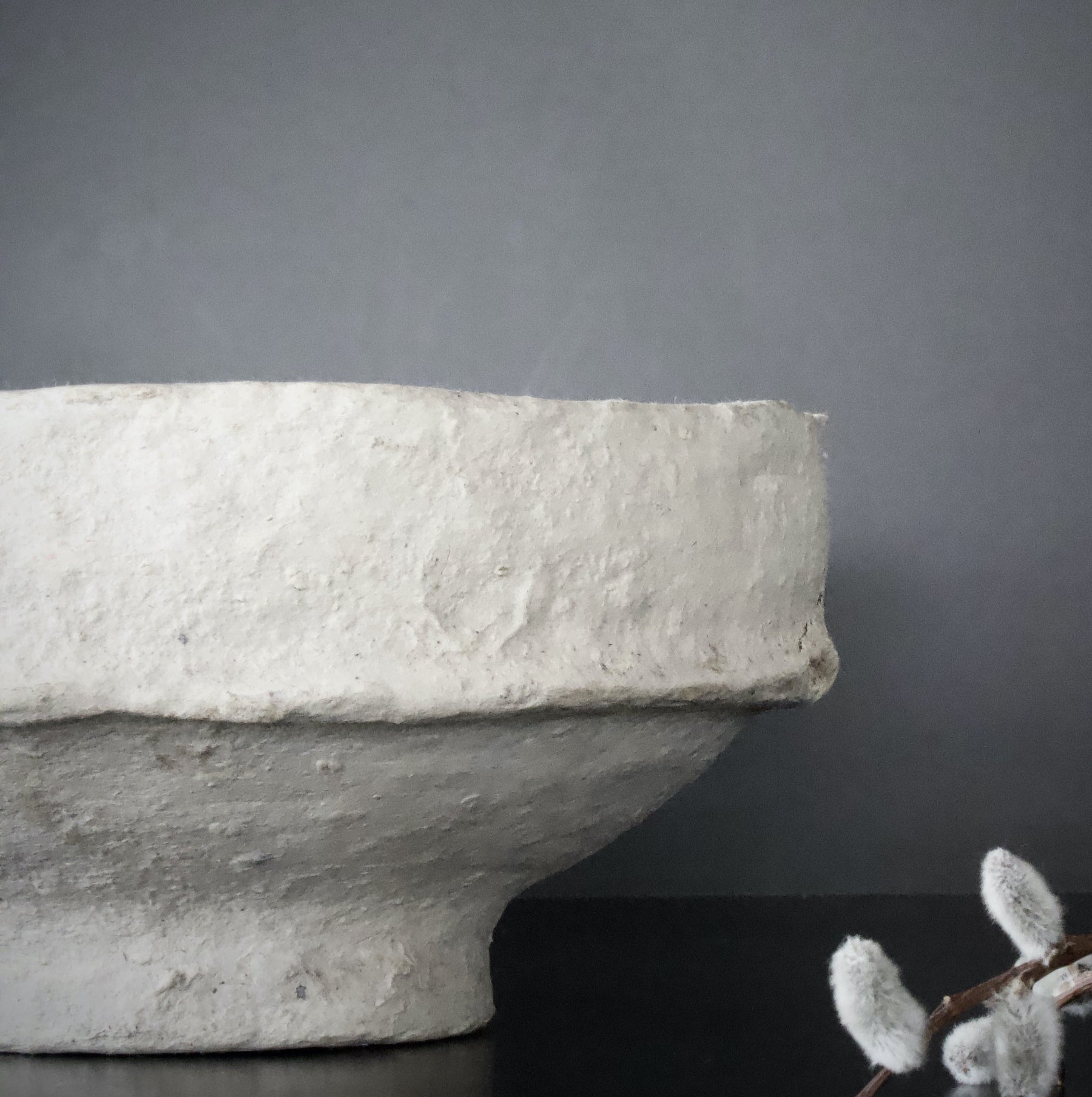 SUSTAIN Sculptural Bowl - large, white