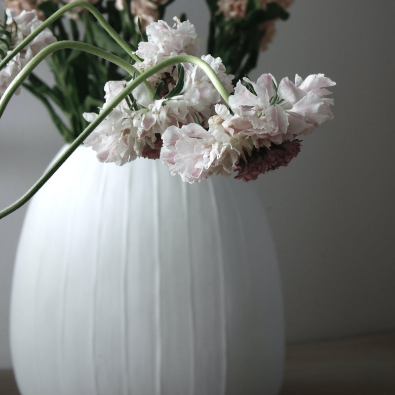 Organic vase 05 - white