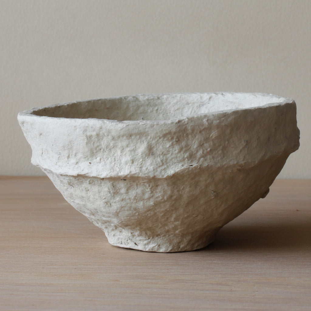 SUSTAIN Sculptural Bowl - medium, white