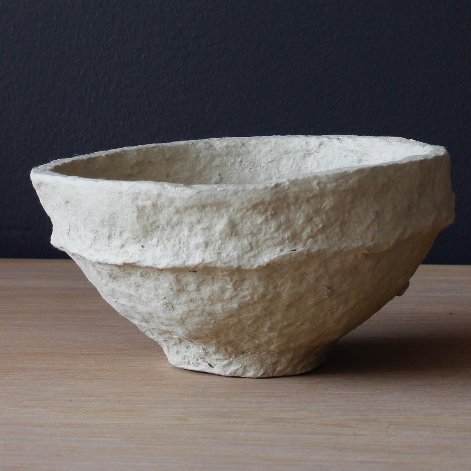 SUSTAIN Sculptural Bowl, small white