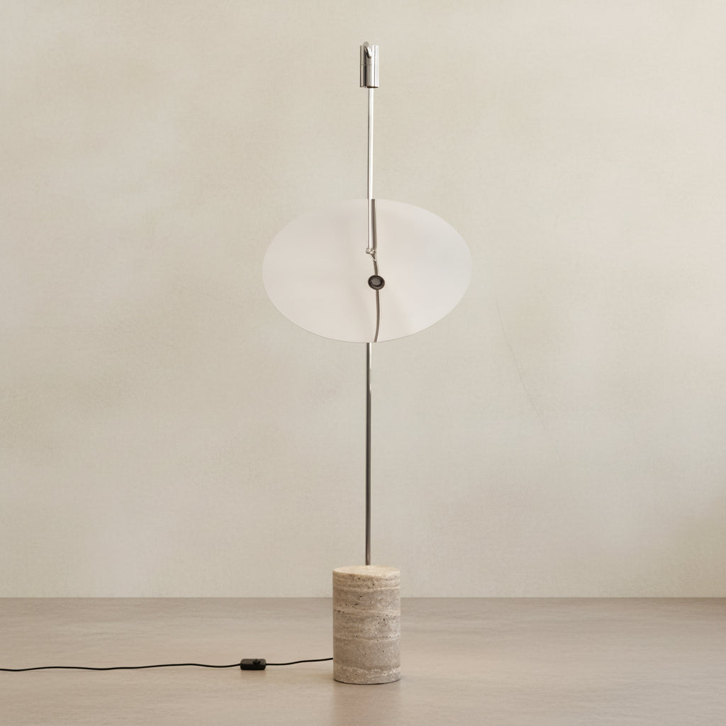 The Moon Floor Lamp - Chrome