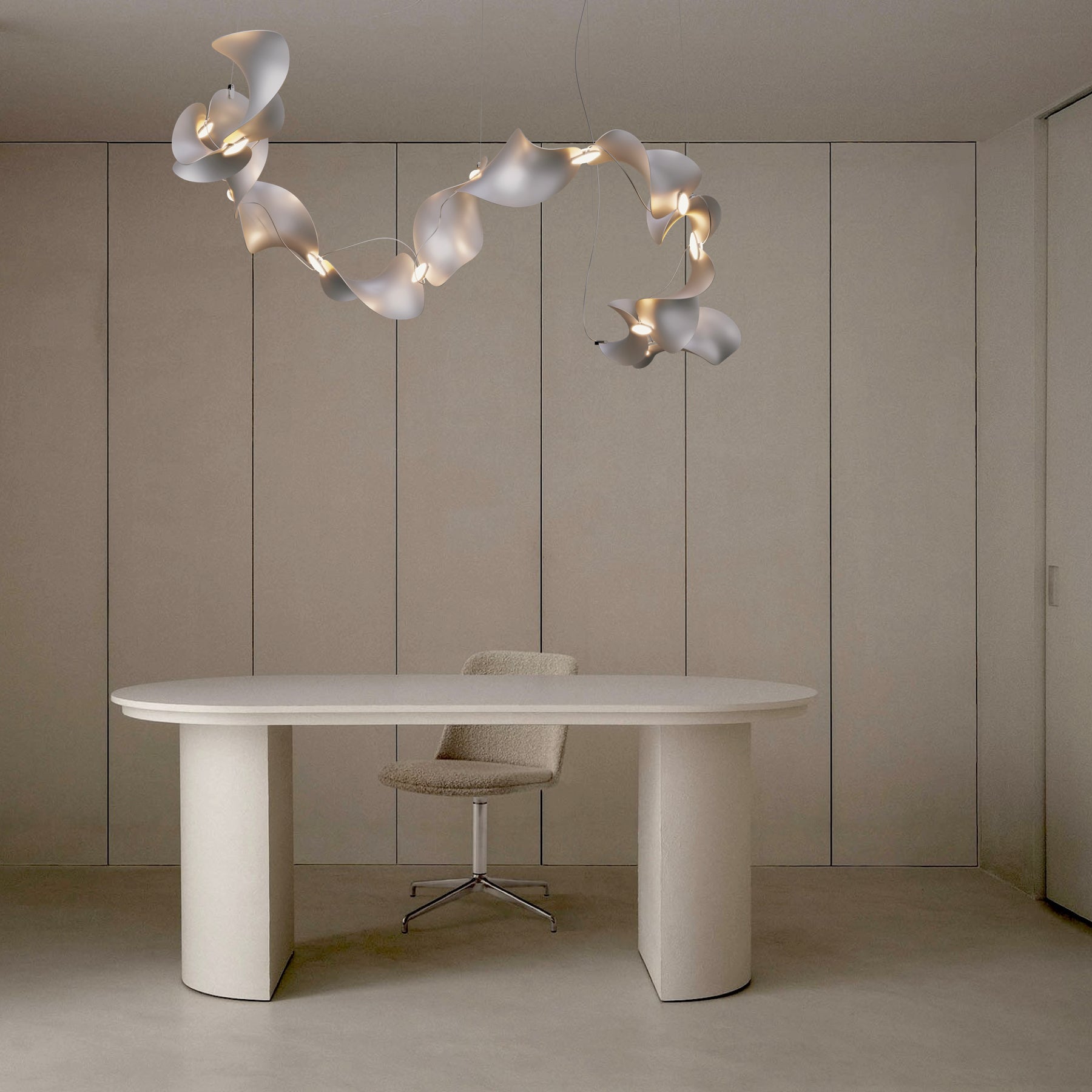 Dune 12 Curve Chandelier - 2 Finish Options*