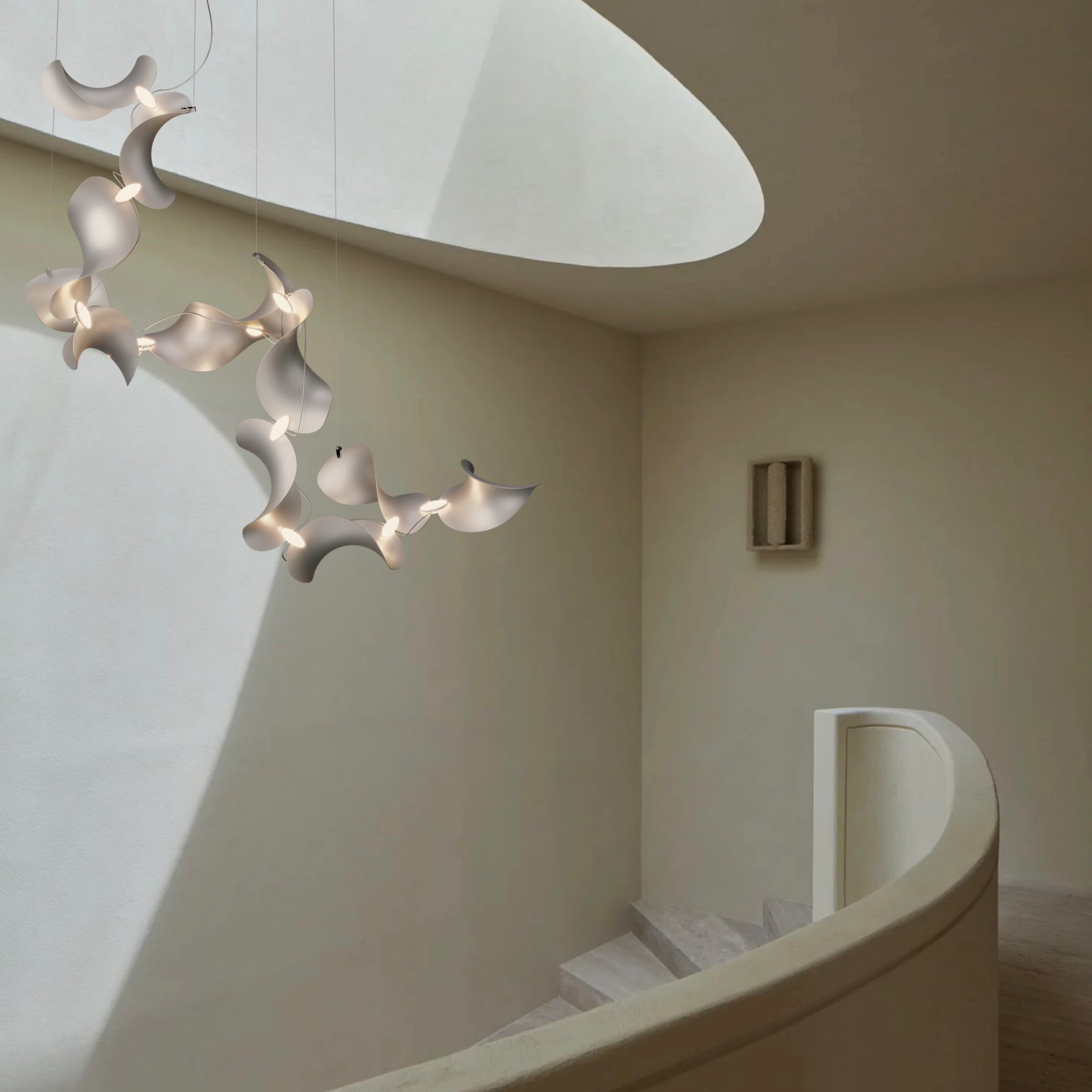 Dune 12 Spiral Chandelier - 2 Finish Options*