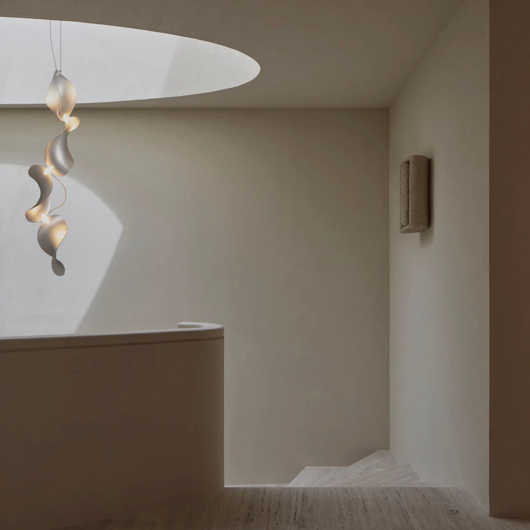 Dune 4 Vertical Line Chandelier - 2 Finish Options*