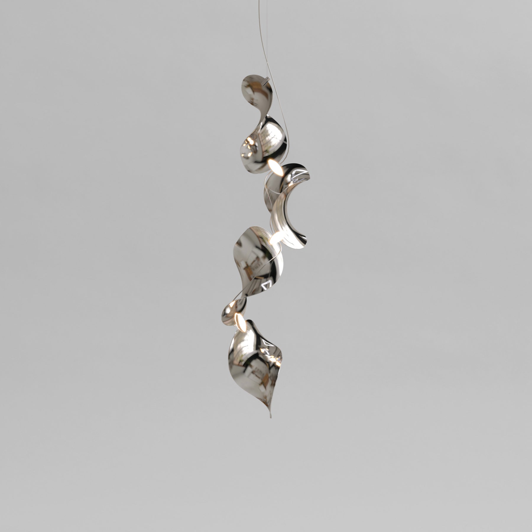 Dune 4 Vertical Line Chandelier - 2 Finish Options*