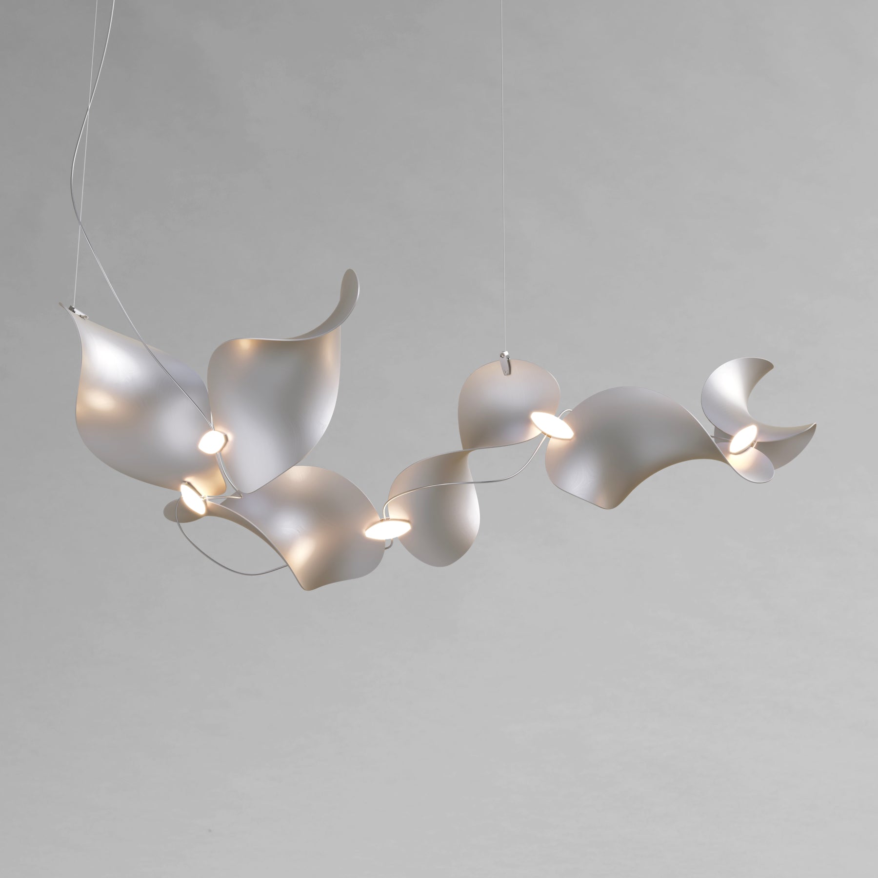 Dune 6 Curve Chandelier - 2 Finish Options*