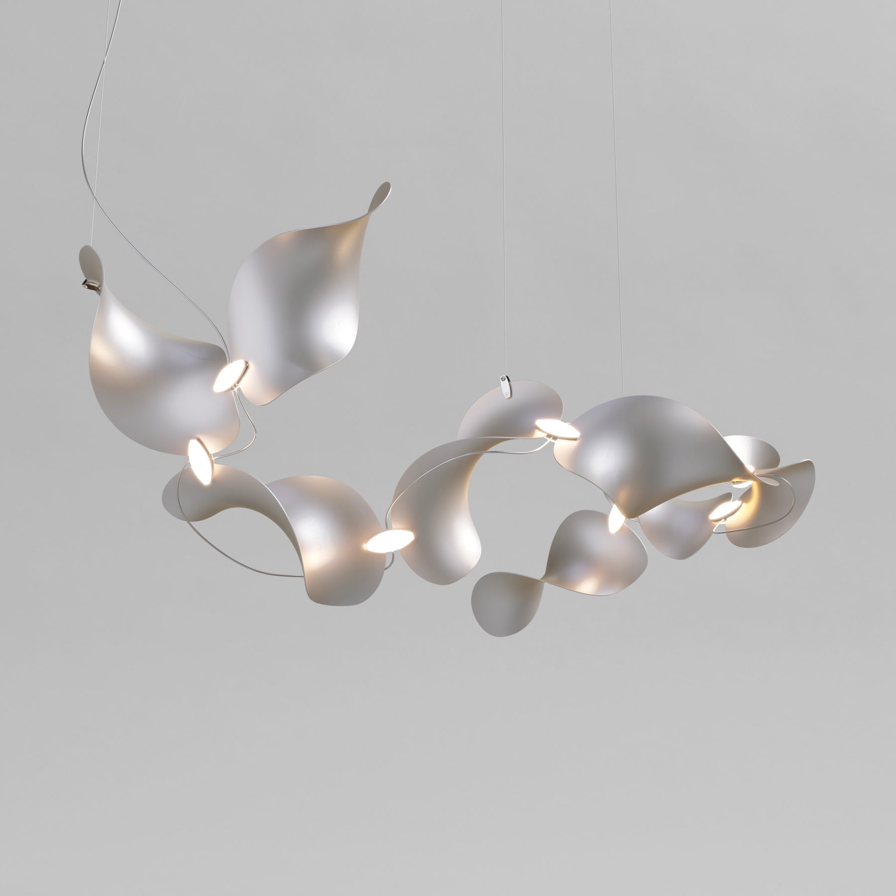 Dune 8 Curve Chandelier - 2 Finish Options*