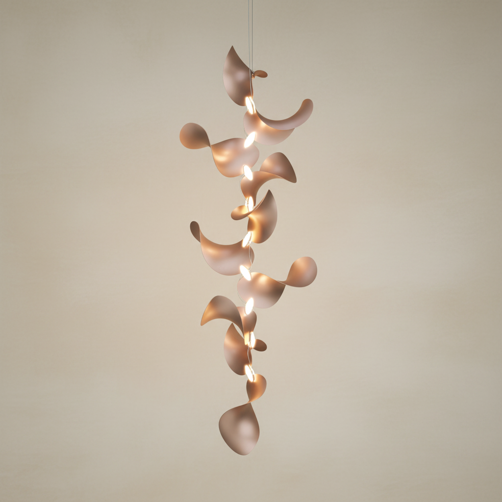 Dune 10 Vertical Cluster Chandelier - 5 Finish Options